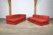 Canapé Mah Jong Rouge par Roche Bobois, 1970s, Set de 8 6