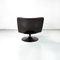Italian Space Age Armchair in Brown Leather and Black Plastic by Play, 1970s 5