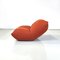 Italian Modern Brick Red Fabric Armchair Papillon attributed to Rosati Giovannetti, 1970s 3