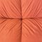 Poltrona moderna in tessuto rosso mattone Papillon attribuita a Rosati Giovannetti, Italia, anni '70, Immagine 5