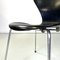 Danish Modern 7 Series Chairs in Black Wood by Arne Jacobsen for Fritz Hansen, 1970s, Set of 4, Image 11