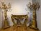 Tuscan White Marble Golden Console Table, 1830s 8