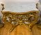 Toskanischer Konsolentisch aus weißem Marmor mit goldenem Rahmen, 1830er 6