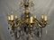 Brass and Crystal 8-Branch Chandelier, Image 3