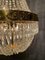 Large Sac de Pearl Style Chandelier in Brass and Glass 2