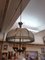 Lampada da soffitto grande Art Déco vintage in ottone e perline, anni '30, Immagine 1
