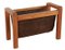 Danish Magazine Rack with Leather Detail 7