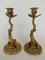 19th Century Napoleon III Triton Bronze Dore Candleholders, Set of 2 4