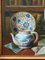 A. Kempendez, Still Life with Chinese Porcelain, 20th Century, Oil on Panel, Framed 8