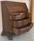Fall-Front Secretaire Desk in Carved Walnut, Spain, 1950s, Image 6