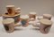 Coffee and Tea Service from Vallauris Ceramics, 1950s, Set of 15 15