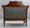 Blue Mahogany Sofa with Indian Head Decor 6