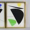 Mercedes Clemente, Abstrakte Kompositionen, Siebdrucke, 2000er, 2er Set 5