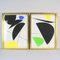 Mercedes Clemente, Abstrakte Kompositionen, Siebdrucke, 2000er, 2er Set 1