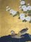 Biombo japonés con patos entre nubes doradas, años 20, Imagen 2