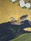 Japanischer Raumteiler mit Enten unter goldenen Wolken, 1920er 3