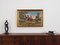 Scandinavian Tapestry in Frame Depicting Farmer with Horses, 1970s 3