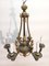 Lámpara de araña estilo Luis XVI de bronce de finales del siglo XIX, Imagen 2