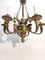 Lámpara de araña estilo Luis XVI de bronce de finales del siglo XIX, Imagen 4