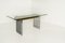 Vintage Italian Glass, Wood and Metal Dining Table, 1970s 3