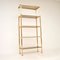 Vintage French Brass & Glass Etage Bookshelf, 1970s 2