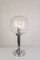 Bubble Glas Tischlampe mit Chrom Teilen, 1970er 3