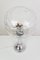 Bubble Glas Tischlampe mit Chrom Teilen, 1970er 7