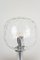 Bubble Glas Tischlampe mit Chrom Teilen, 1970er 2