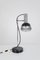 Slim Black Table Lamp in Metal and Chrome, 1970s 2