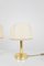 Lampada da tavolo in rame con paralume originale, Germania, anni '50, Immagine 7