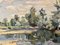 Rossignol, L'Adour River Landscape, Aquitaine, France, Oil on Canvas, Framed, Immagine 3