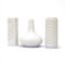 Ceramic Vases in White by Martin Freyer for Rosenthal Studio-Line, 1970s, Set of 3 1