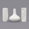 Ceramic Vases in White by Martin Freyer for Rosenthal Studio-Line, 1970s, Set of 3 2