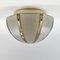 German Dome Shaped Flush Mount from Peill & Putzler, 1970s, Image 1