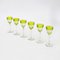 Armagnac Wine Glasses in Green Crystal from Baccarat, 1970s, Set of 6 5