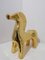 Golden Ceramic Horse by Alvino Bagn, Italy, 1960s, Image 8