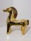 Golden Ceramic Horse by Alvino Bagn, Italy, 1960s, Image 7
