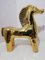 Golden Ceramic Horse by Alvino Bagn, Italy, 1960s 1