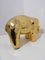 Elefante de cerámica dorado de Alvino Bagni, Italia, años 60, Imagen 5