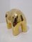 Elefante de cerámica dorado de Alvino Bagni, Italia, años 60, Imagen 8
