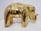 Elefante de cerámica dorado de Alvino Bagni, Italia, años 60, Imagen 1