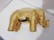 Elefante de cerámica dorado de Alvino Bagni, Italia, años 60, Imagen 4
