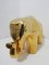 Elefante de cerámica dorado de Alvino Bagni, Italia, años 60, Imagen 2