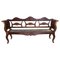 Antique Catalan Bench in Walnut with Caned Seat, 1900 1