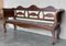 Antique Catalan Bench in Walnut with Caned Seat, 1900 3