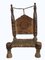 Afghanistan Low Cedar Chair, 1890s 8
