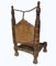 Afghanischer niedriger Zedernholz Stuhl, 1890er 6