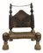 Afghanischer niedriger Zedernholz Stuhl, 1890er 7