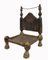 Afghanistan Low Cedar Chair, 1890s, Image 1