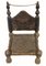 Afghanischer niedriger Zedernholz Stuhl, 1890er 4